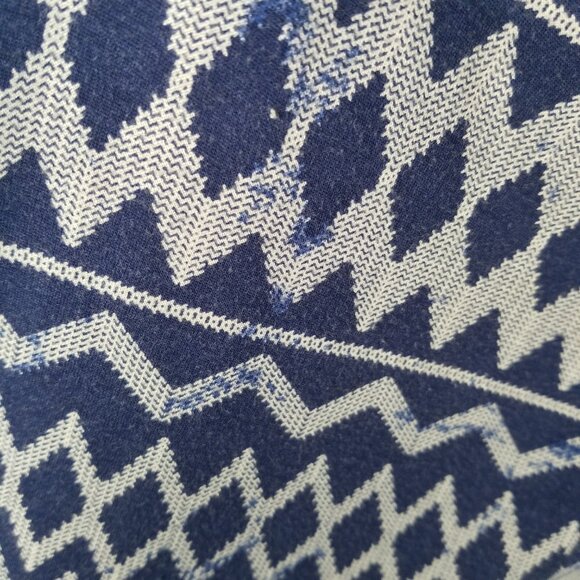 Skye Demi Bandeau Dress Size Large Built-in Bra Stretch Knit Halter Tie Indigo - Picture 11 of 11